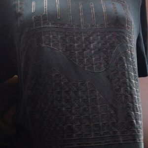 Puma Black Men's Graphic Logo Short Sleeve Tee